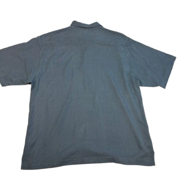 Tommy Bahama Men's Blue 100% Silk Polo Size L - Picture 3 of 4